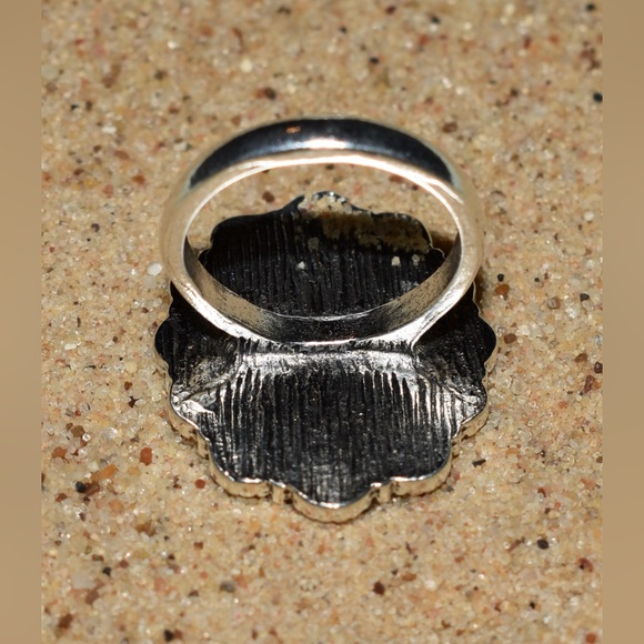 Oversized Faux Turquoise Stone Ring - Picture 3 of 3